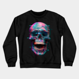 Glitch Skull Crewneck Sweatshirt